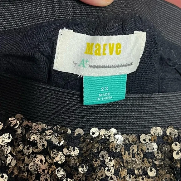 Maeve by Anthropologie Orleans Sequined Mini Skirt NWT 2X - Picture 9 of 12